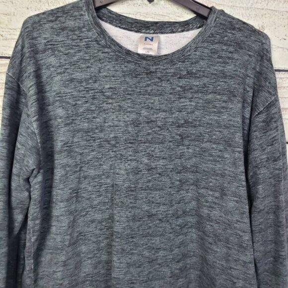 Natori Women’s Long Sleeve Heather Gray Lounge Top Size L - Picture 2 of 7
